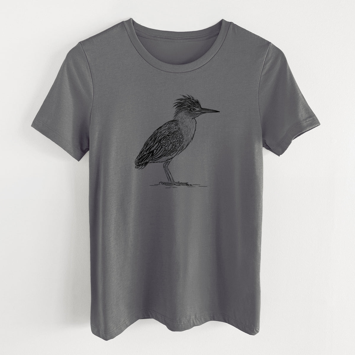 Green Heron - Butorides virescens - Women's Lightweight Relaxed Fit 100% Cotton Crewneck