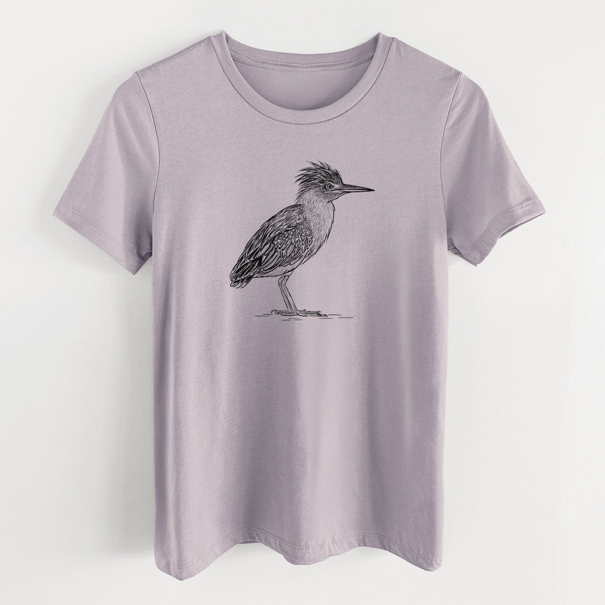 Green Heron - Butorides virescens - Women's Lightweight Relaxed Fit 100% Cotton Crewneck
