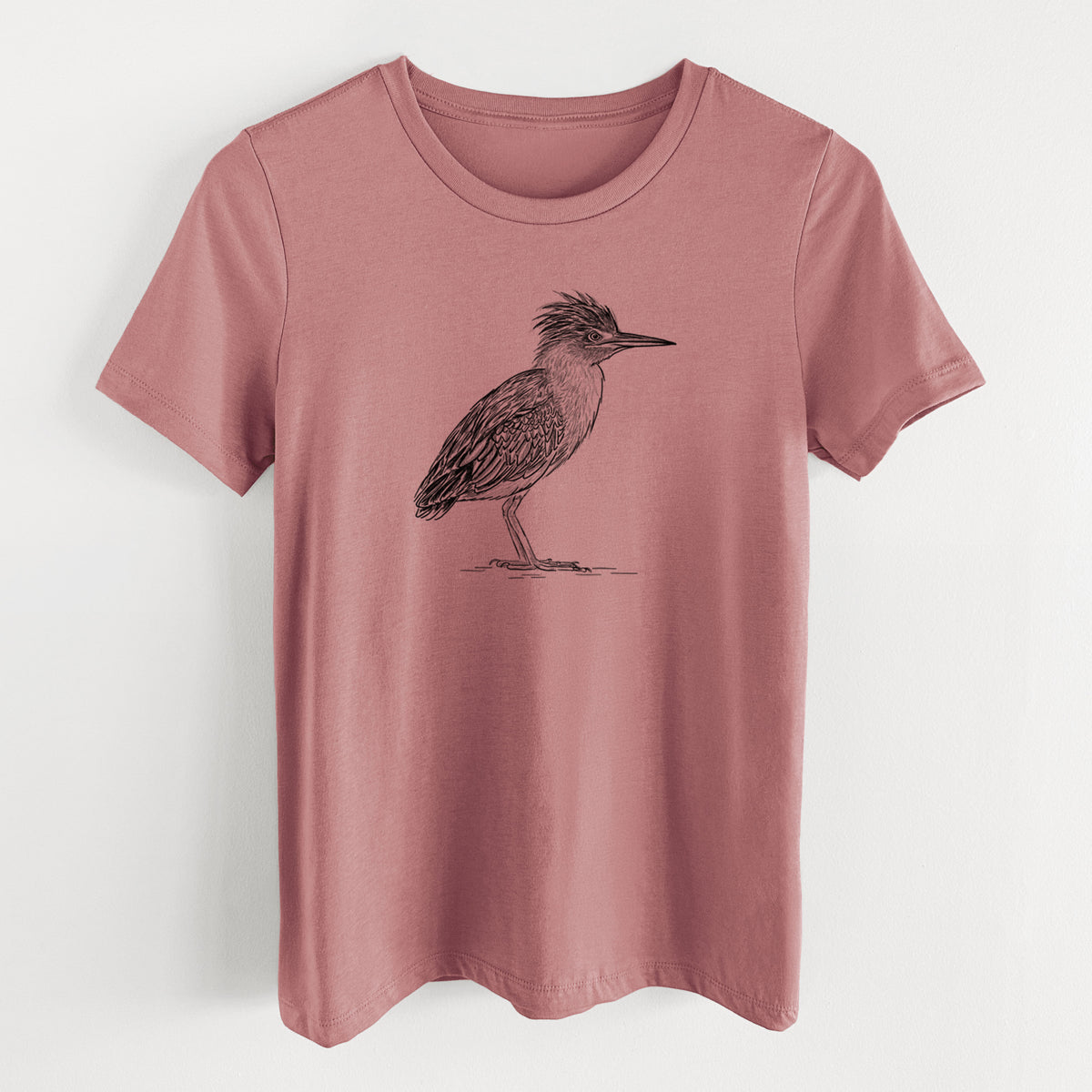 Green Heron - Butorides virescens - Women's Lightweight Relaxed Fit 100% Cotton Crewneck