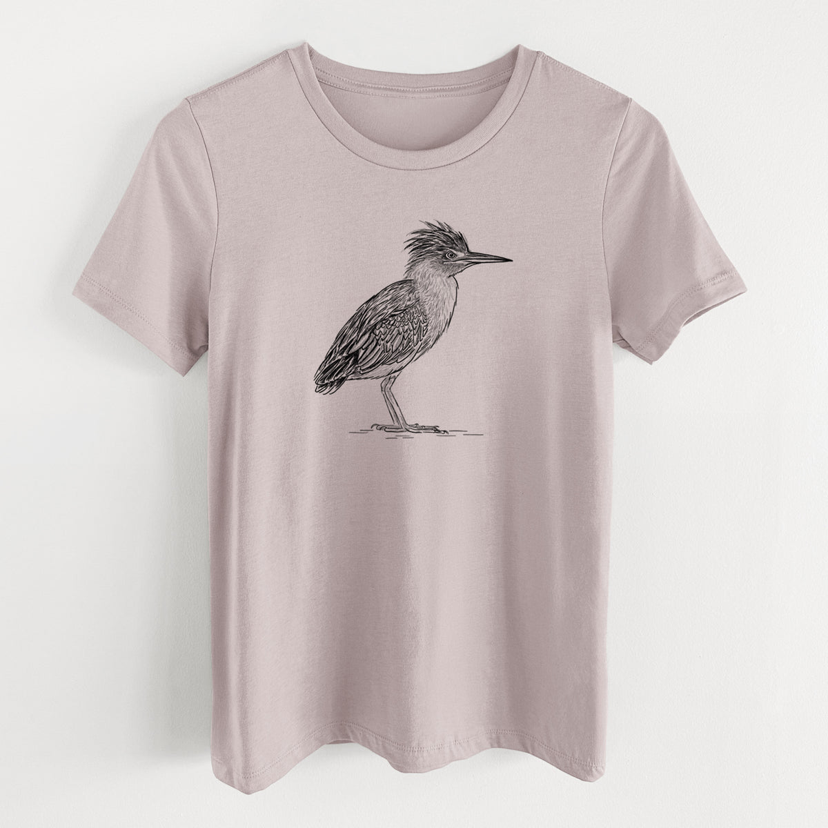 Green Heron - Butorides virescens - Women's Lightweight Relaxed Fit 100% Cotton Crewneck