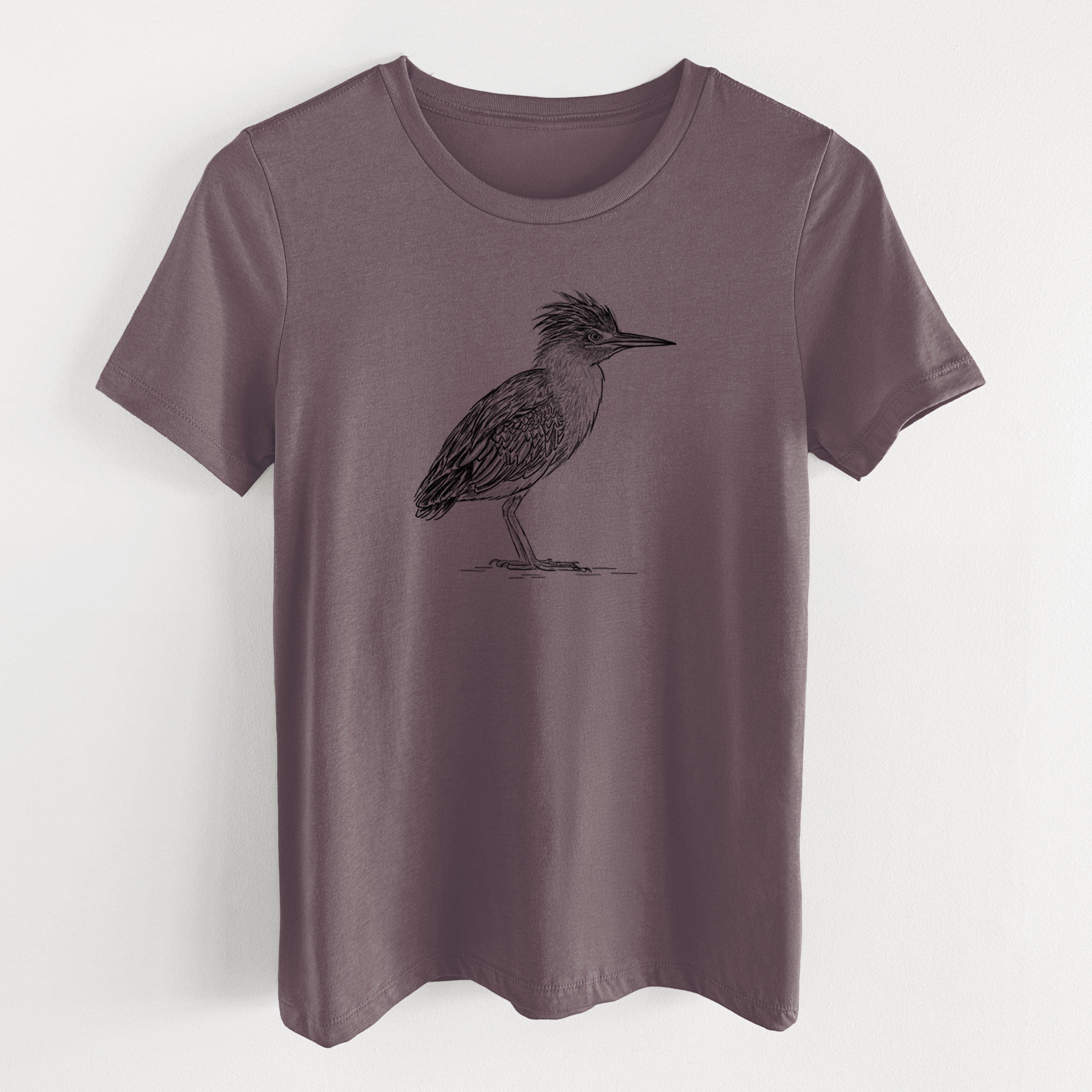 Green Heron - Butorides virescens - Women's Lightweight Relaxed Fit 100% Cotton Crewneck