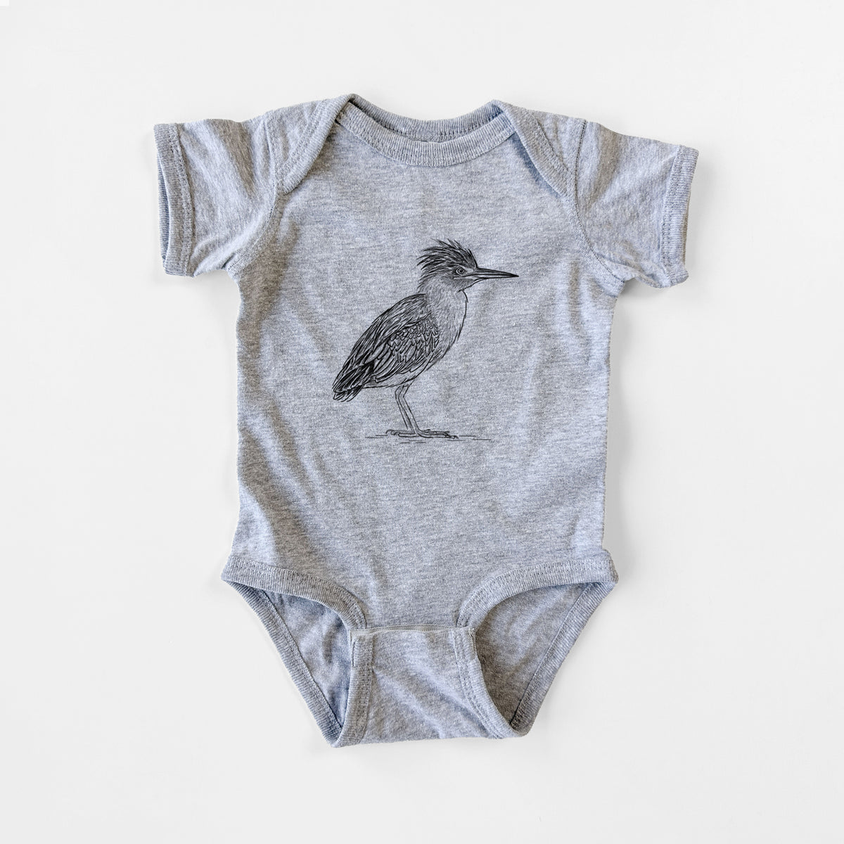 Green Heron - Butorides virescens - Baby Fine Jersey Bodysuit