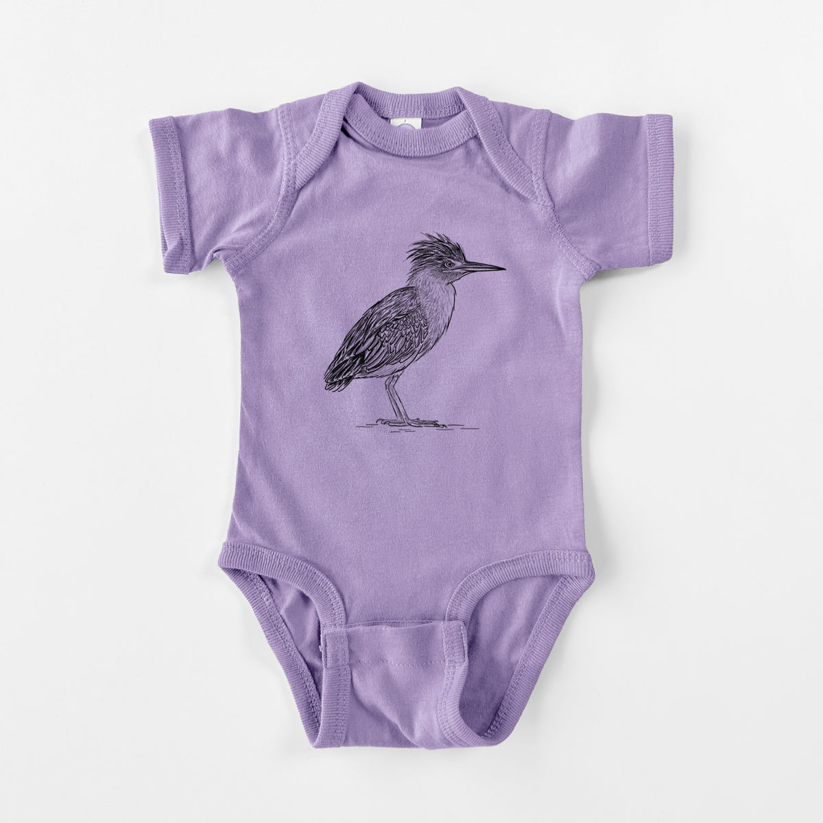 Green Heron - Butorides virescens - Baby Fine Jersey Bodysuit
