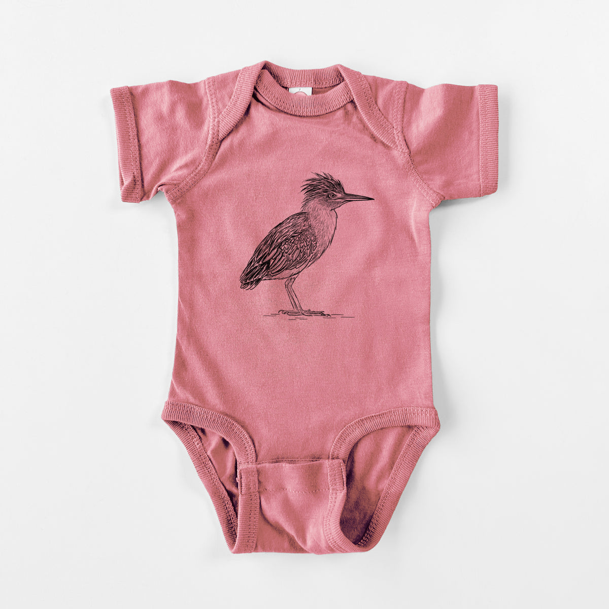 Green Heron - Butorides virescens - Baby Fine Jersey Bodysuit