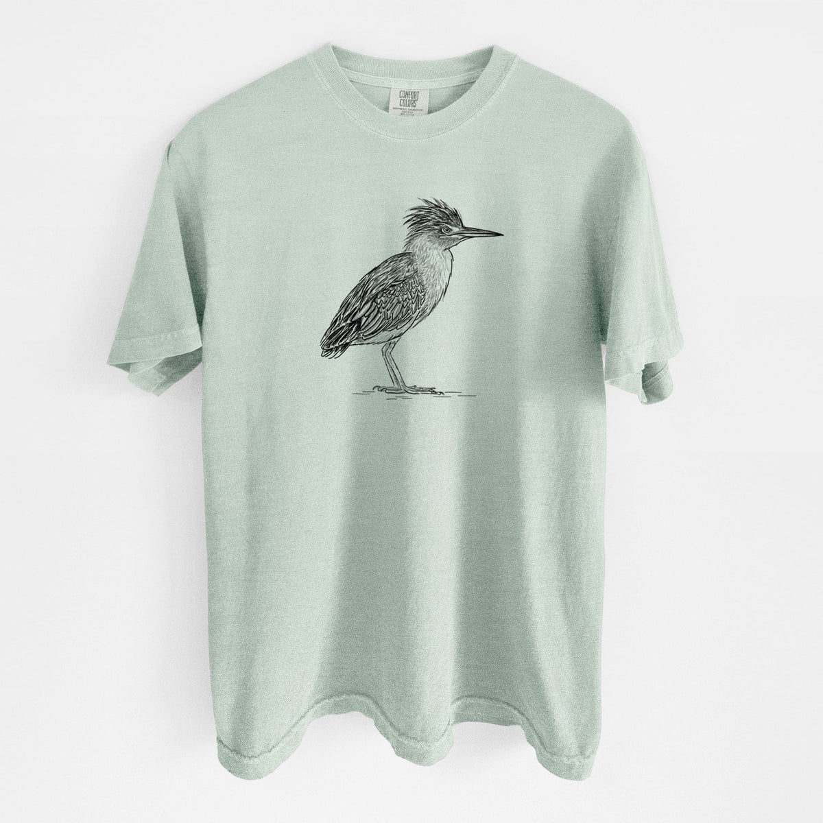 Green Heron - Butorides virescens - Unisex Comfort Colors Garment-Dyed Heavyweight T-shirt