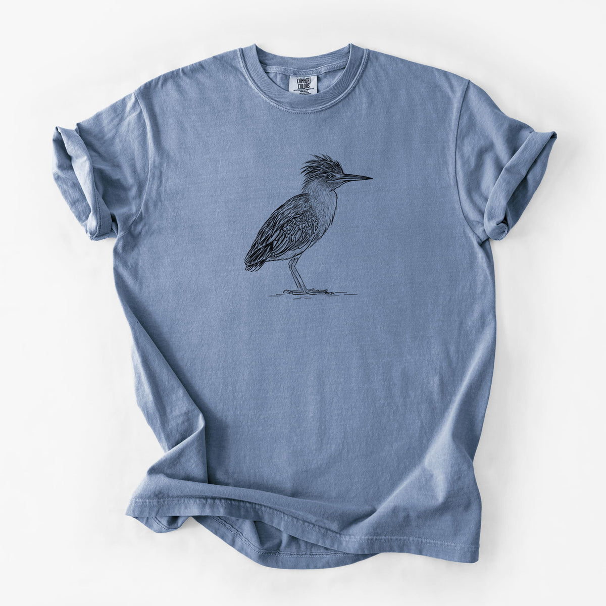 Green Heron - Butorides virescens - Unisex Comfort Colors Garment-Dyed Heavyweight T-shirt