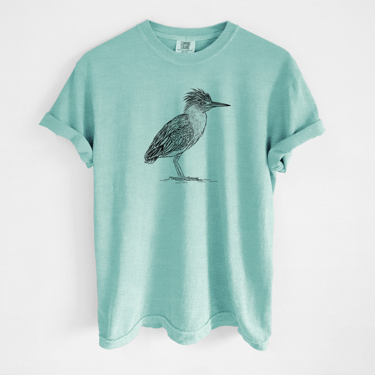 Green Heron - Butorides virescens - Unisex Comfort Colors Garment-Dyed Heavyweight T-shirt