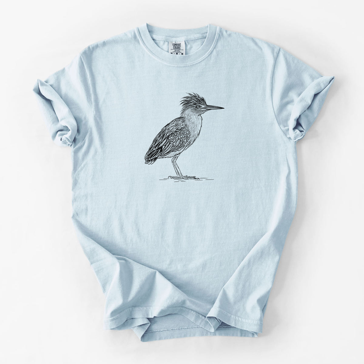 Green Heron - Butorides virescens - Unisex Comfort Colors Garment-Dyed Heavyweight T-shirt