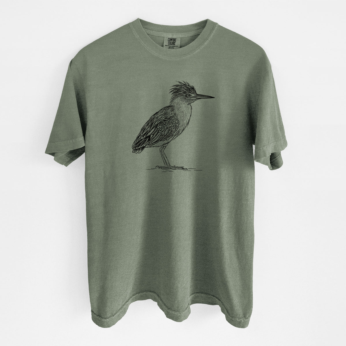 Green Heron - Butorides virescens - Unisex Comfort Colors Garment-Dyed Heavyweight T-shirt