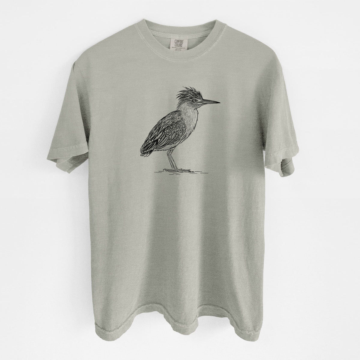 Green Heron - Butorides virescens - Unisex Comfort Colors Garment-Dyed Heavyweight T-shirt