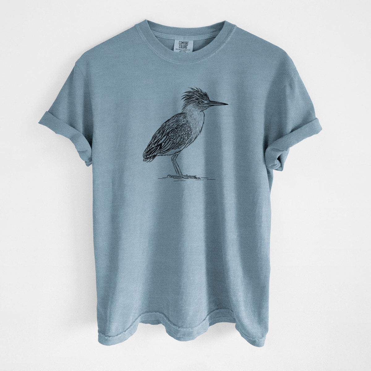 Green Heron - Butorides virescens - Unisex Comfort Colors Garment-Dyed Heavyweight T-shirt