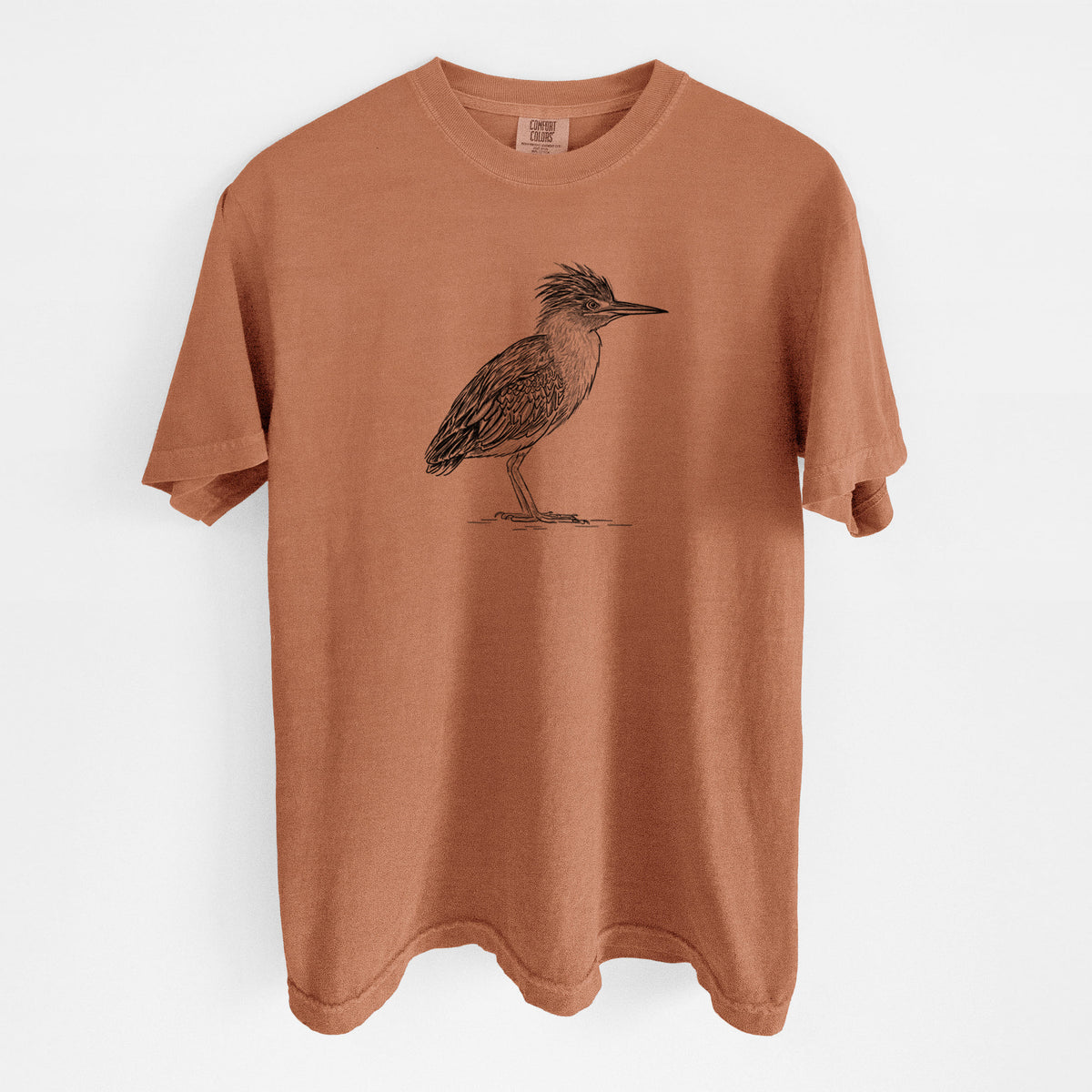 Green Heron - Butorides virescens - Unisex Comfort Colors Garment-Dyed Heavyweight T-shirt