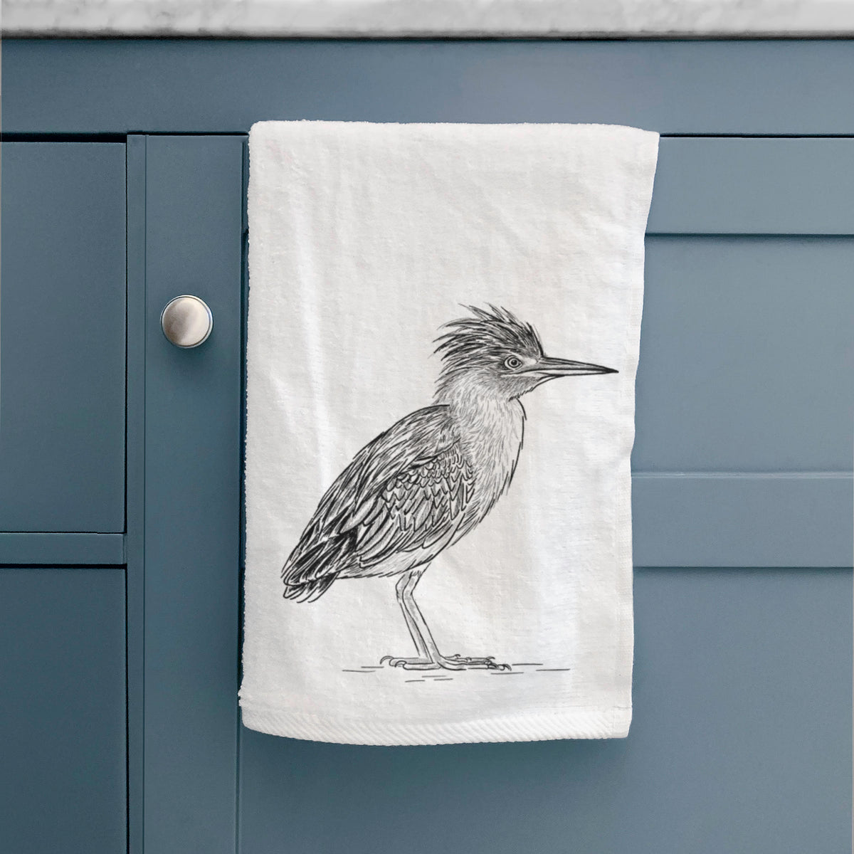 Green Heron - Butorides virescens Premium Decorative Hand Towel