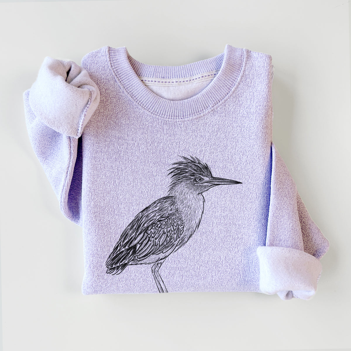 Green Heron - Butorides virescens - Knit Sweatshirt