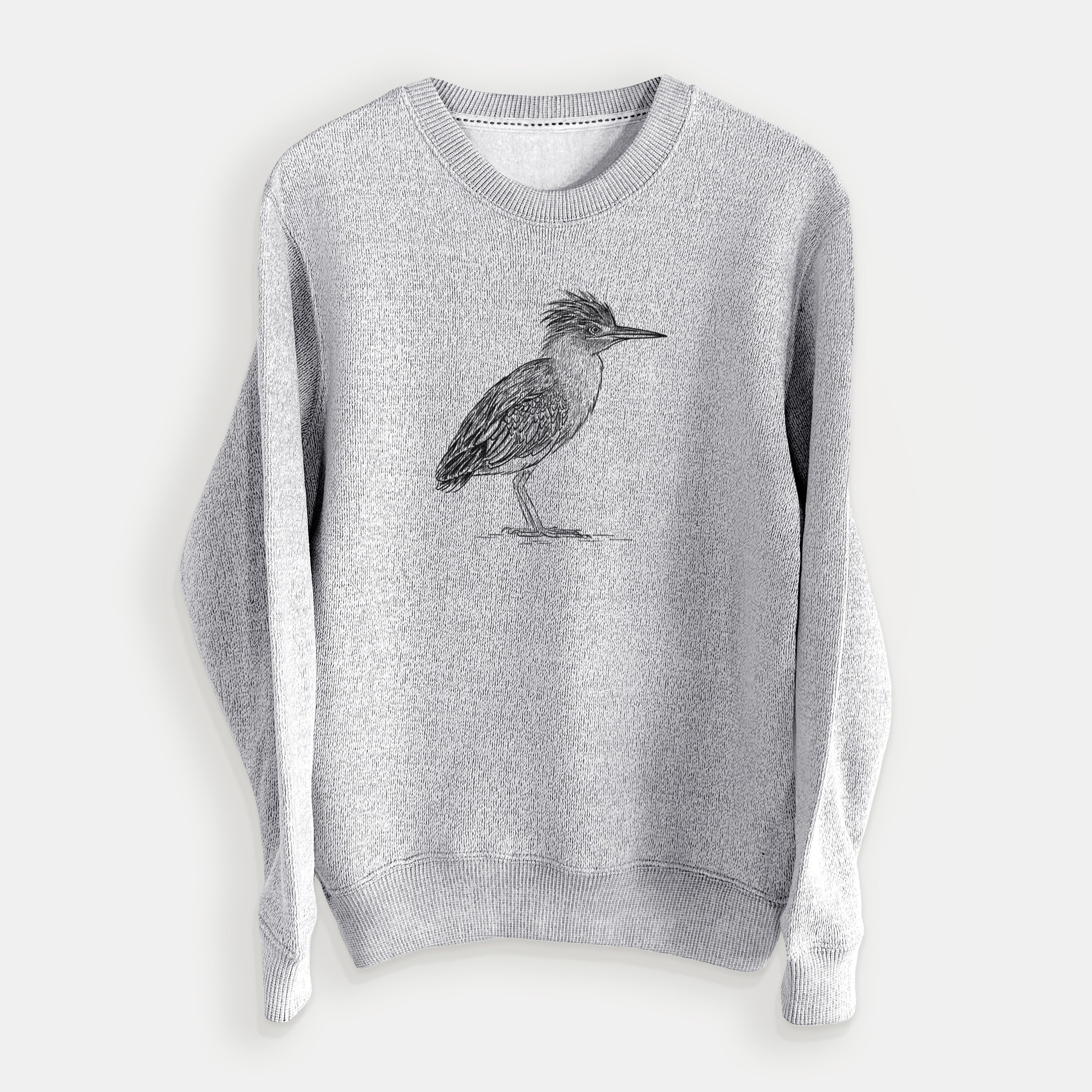 Green Heron - Butorides virescens - Knit Sweatshirt