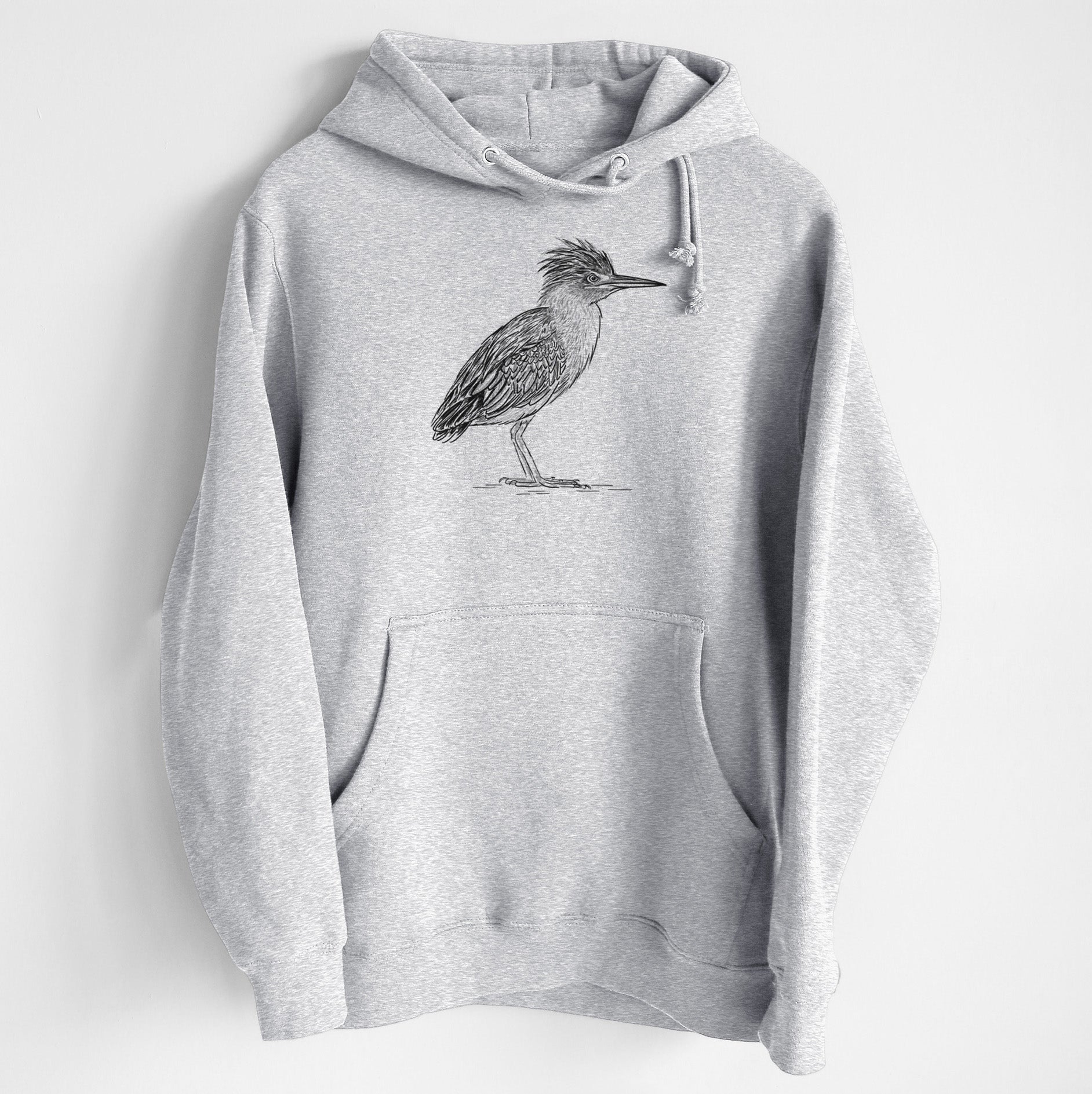 Green Heron - Butorides virescens - Heavyweight Fleece Hoodie