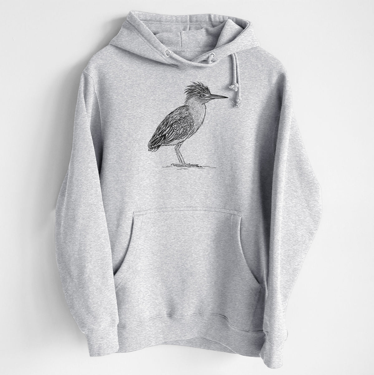 Green Heron - Butorides virescens - Heavyweight Fleece Hoodie