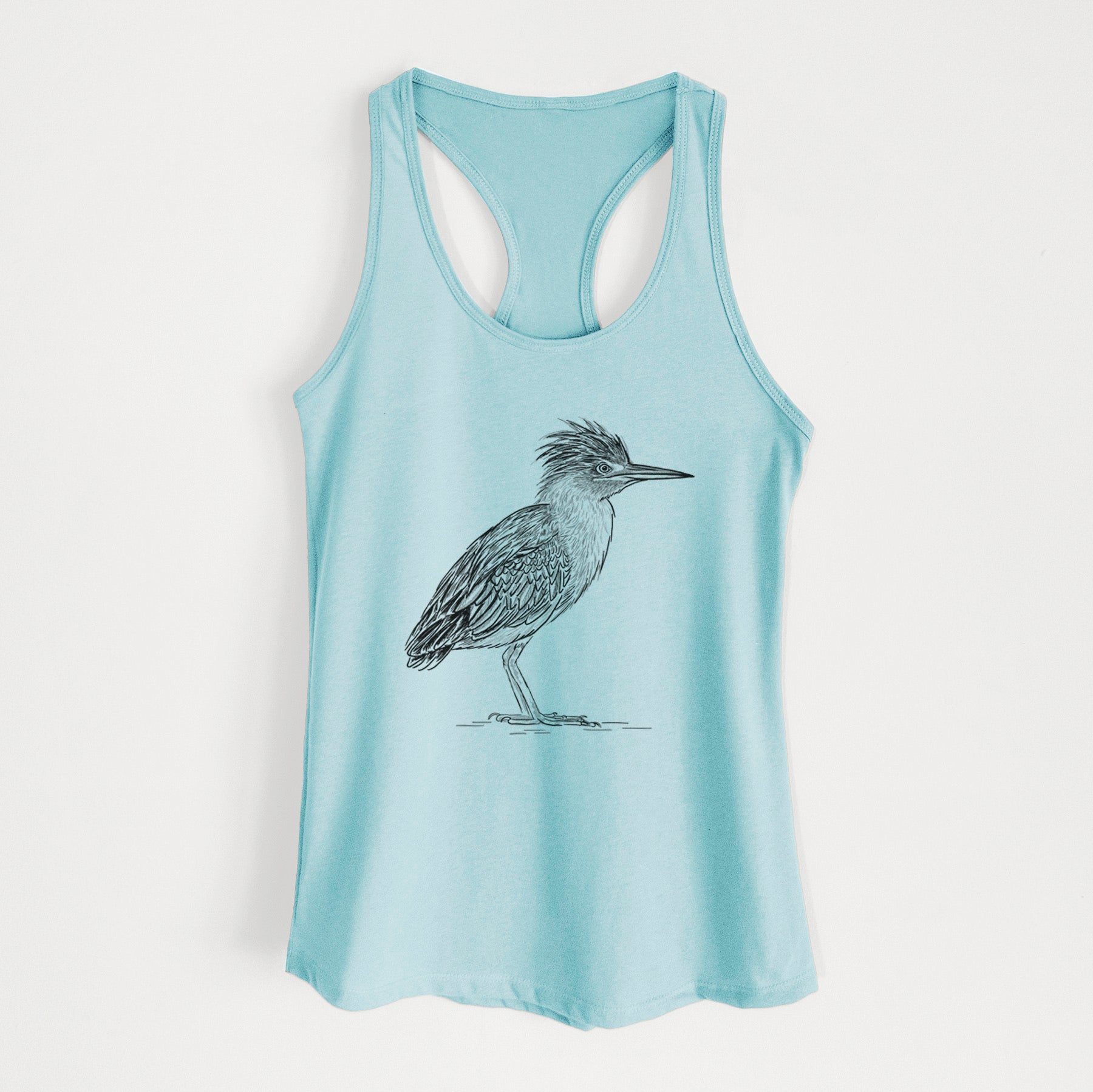 Green Heron - Butorides virescens - Women's Racerback Tanktop