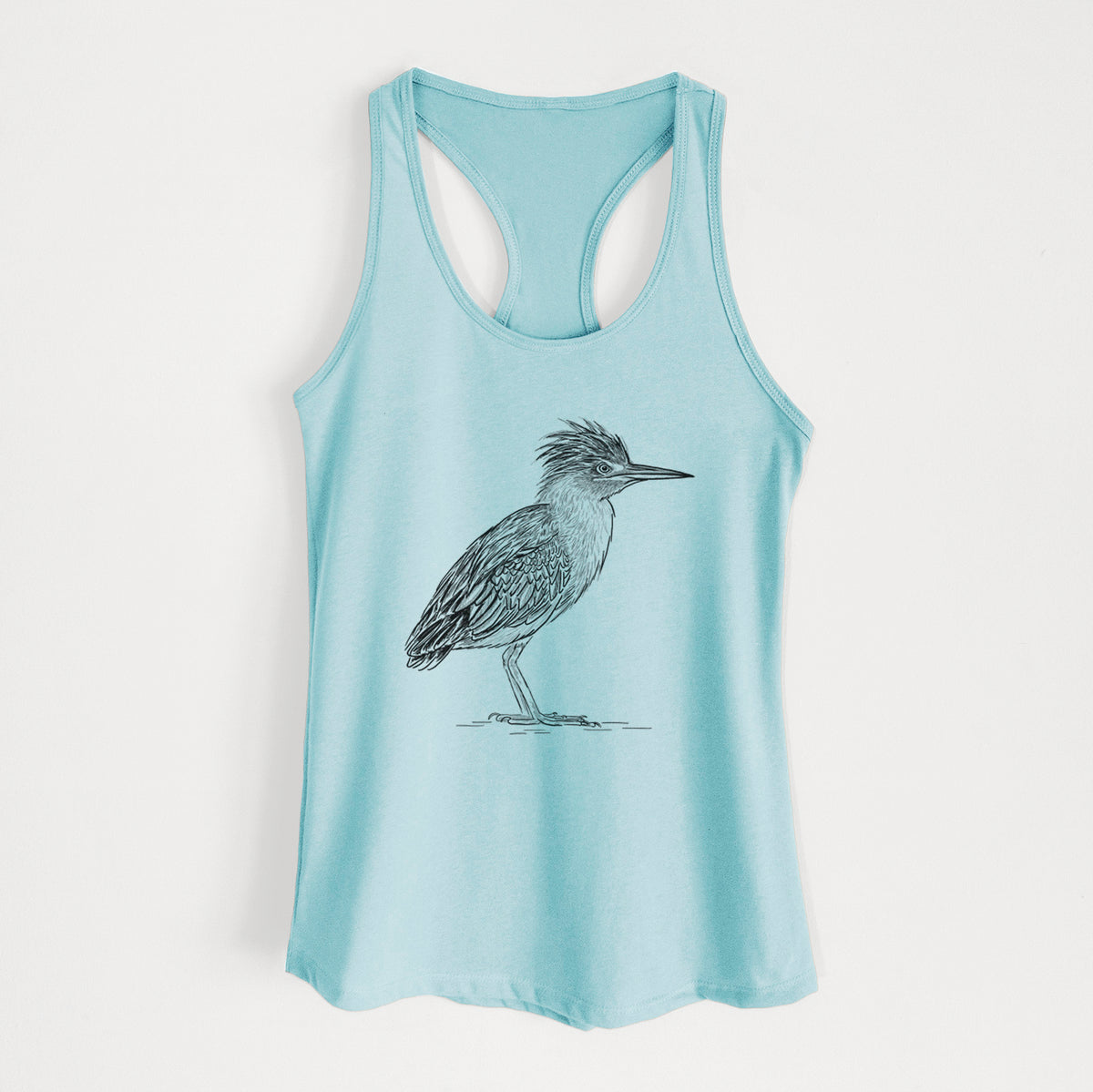 Green Heron - Butorides virescens - Women's Racerback Tanktop