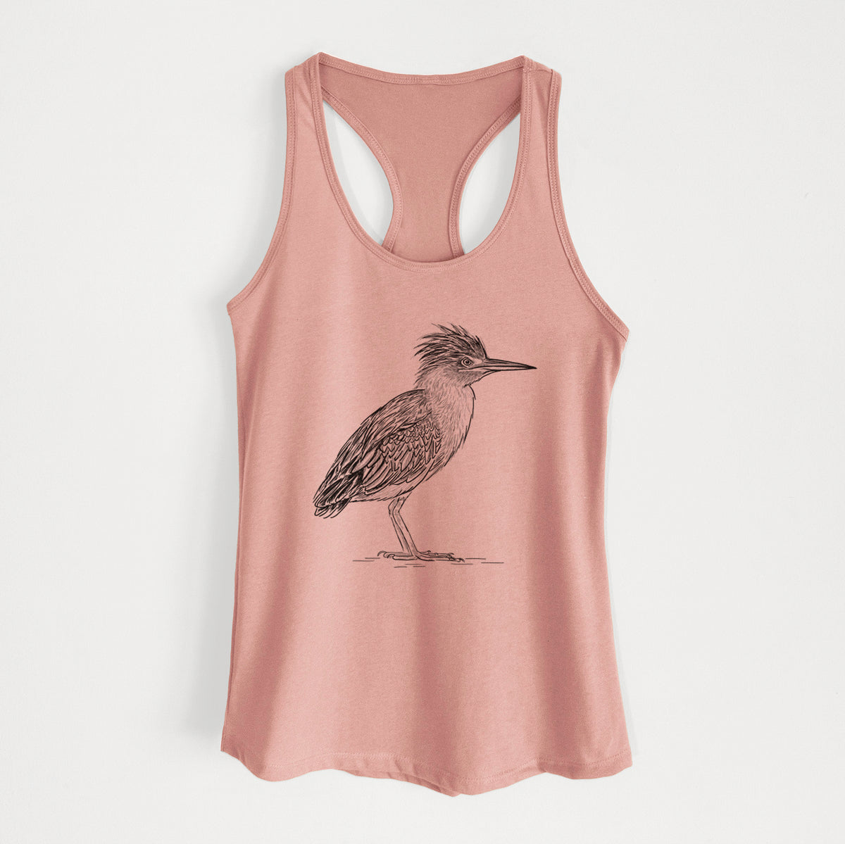 Green Heron - Butorides virescens - Women's Racerback Tanktop