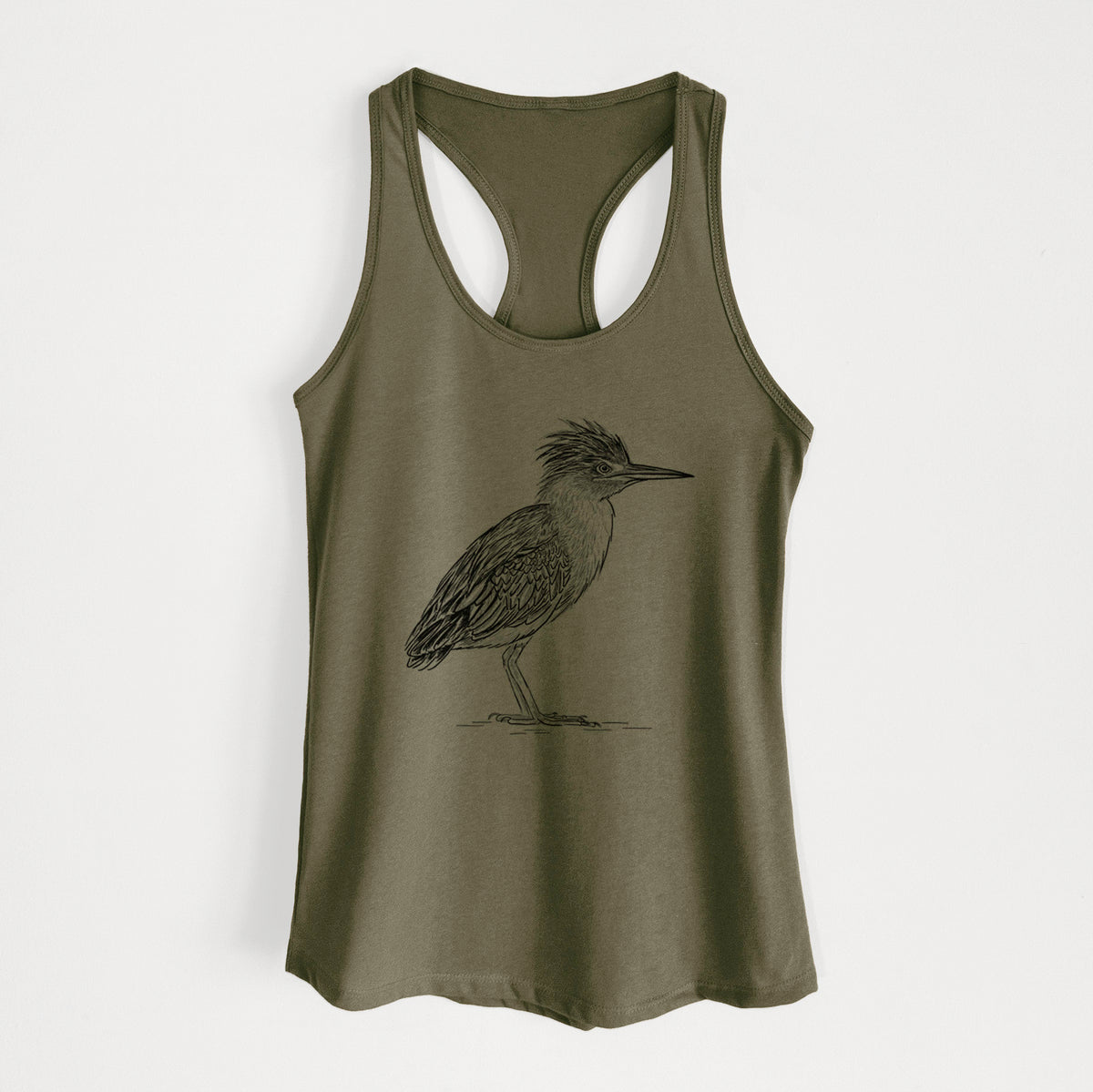 Green Heron - Butorides virescens - Women's Racerback Tanktop
