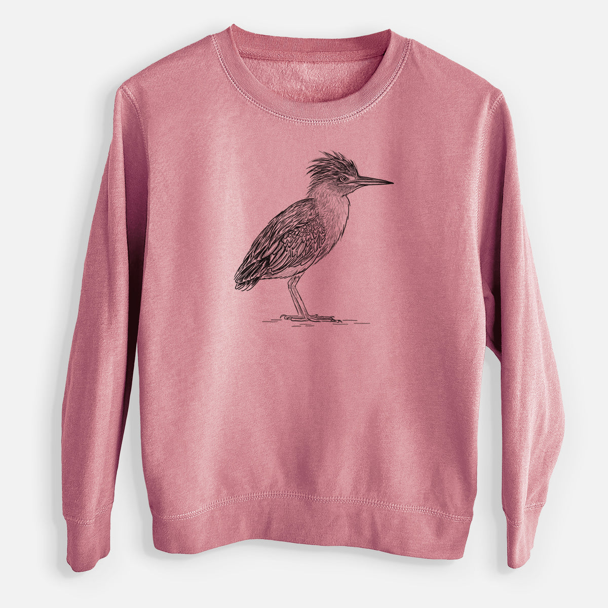 Green Heron - Butorides virescens - Youth Lightweight Crewneck Sweatshirt