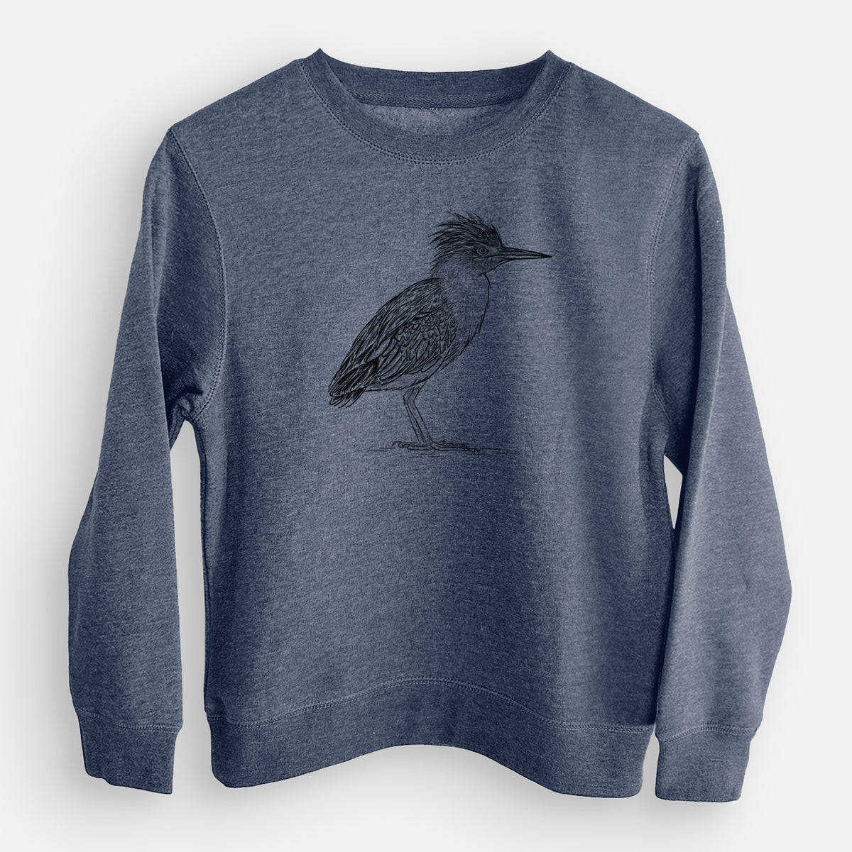 Green Heron - Butorides virescens - Youth Lightweight Crewneck Sweatshirt