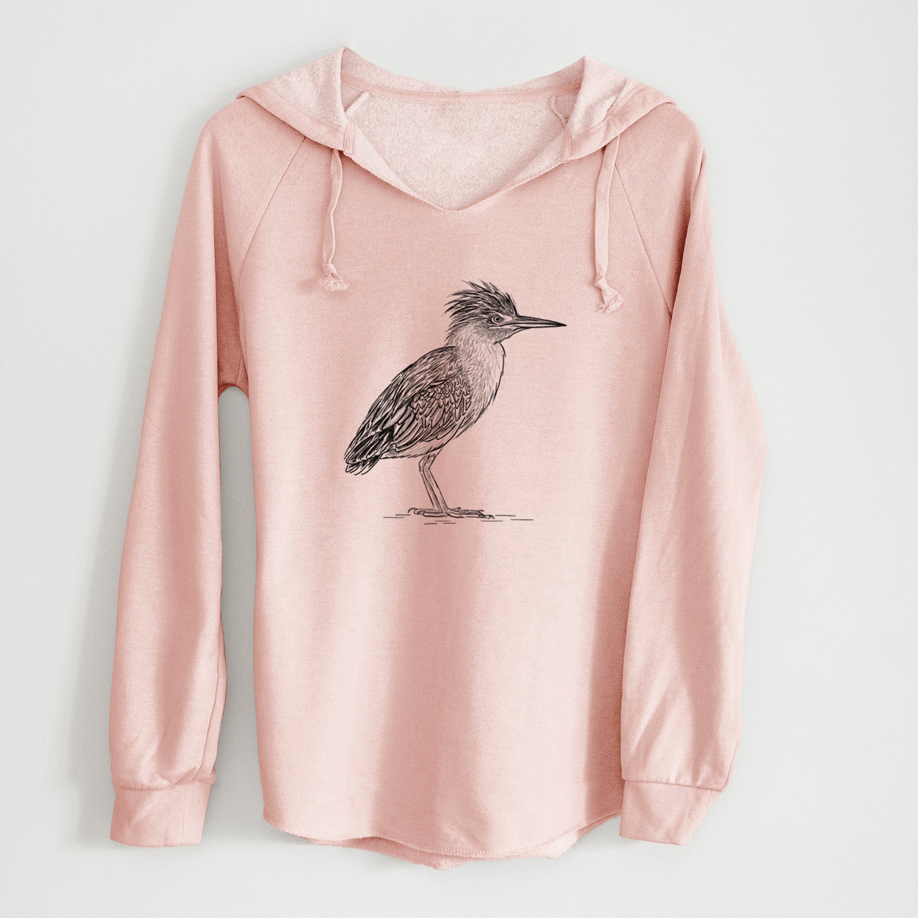 Green Heron - Butorides virescens - Cali Wave Hooded Sweatshirt