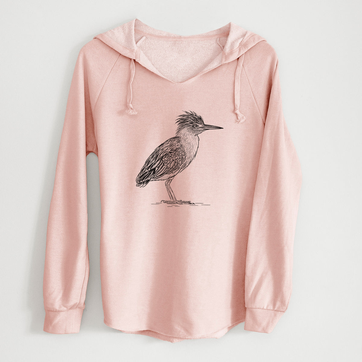 Green Heron - Butorides virescens - Cali Wave Hooded Sweatshirt