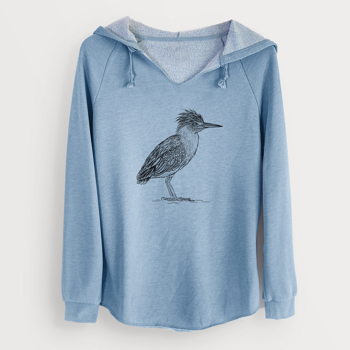 Green Heron - Butorides virescens - Cali Wave Hooded Sweatshirt