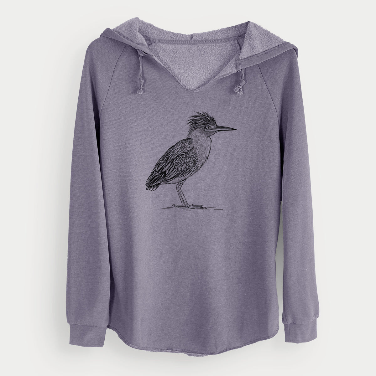 Green Heron - Butorides virescens - Cali Wave Hooded Sweatshirt