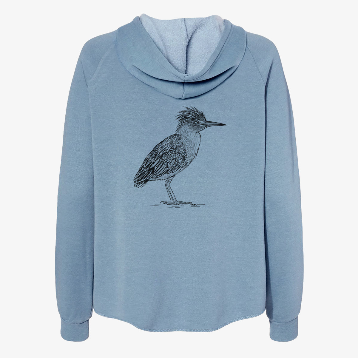 Green Heron - Butorides virescens - Women's Cali Wave Zip-Up Sweatshirt