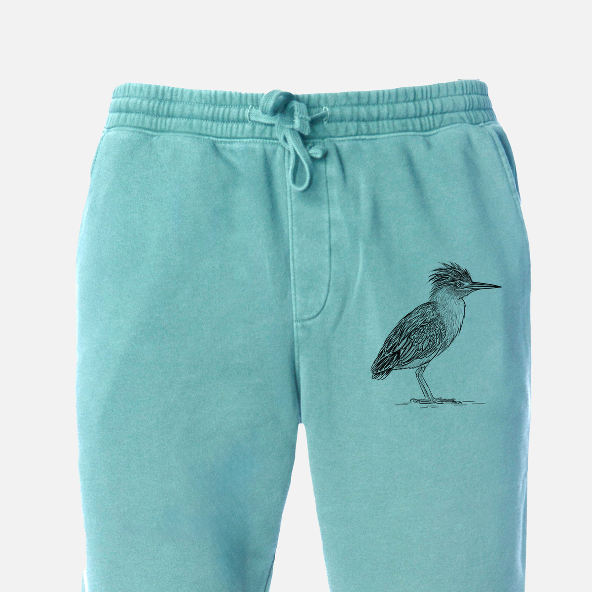 Green Heron - Butorides virescens - Unisex Pigment Dyed Sweatpants