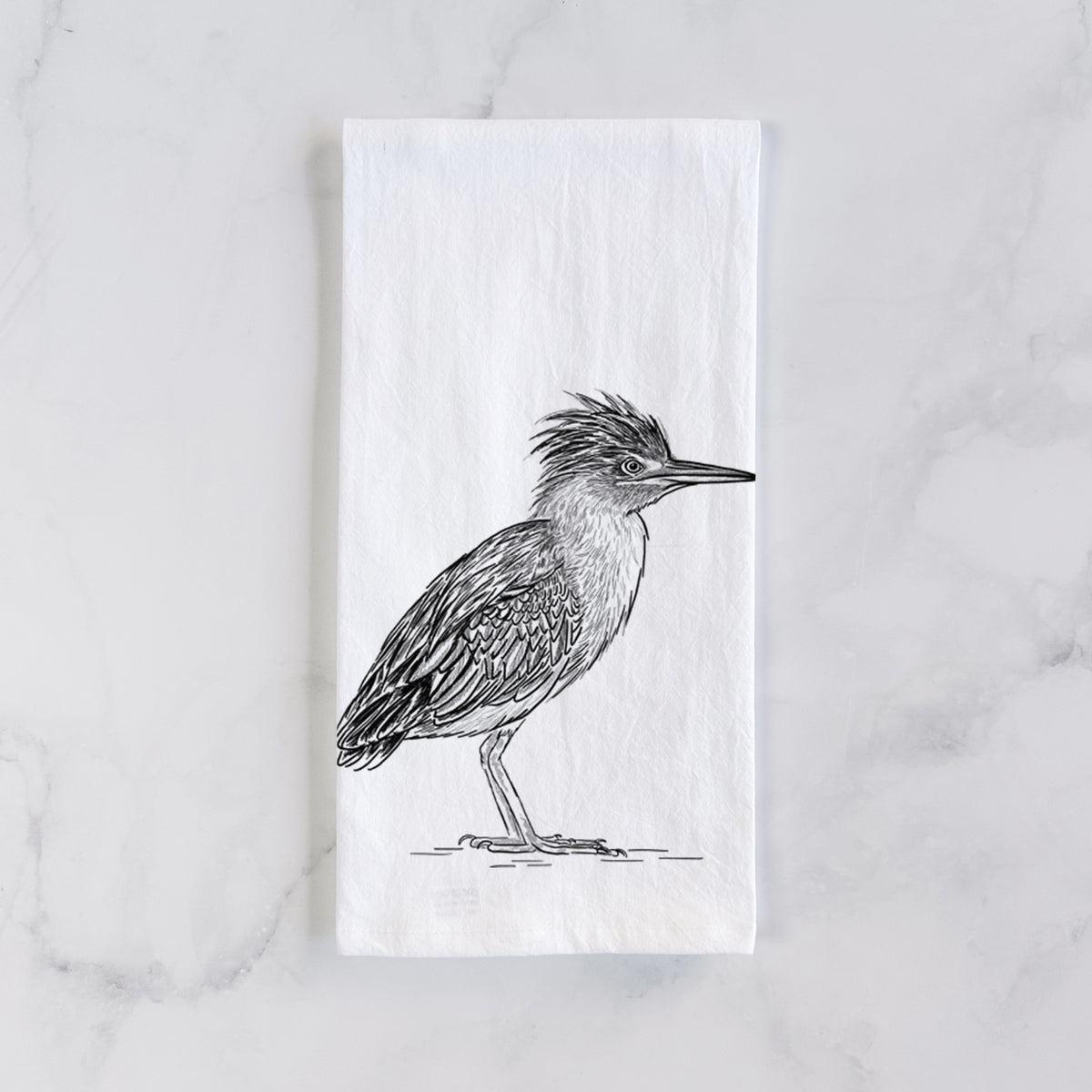 Green Heron - Butorides virescens Tea Towel