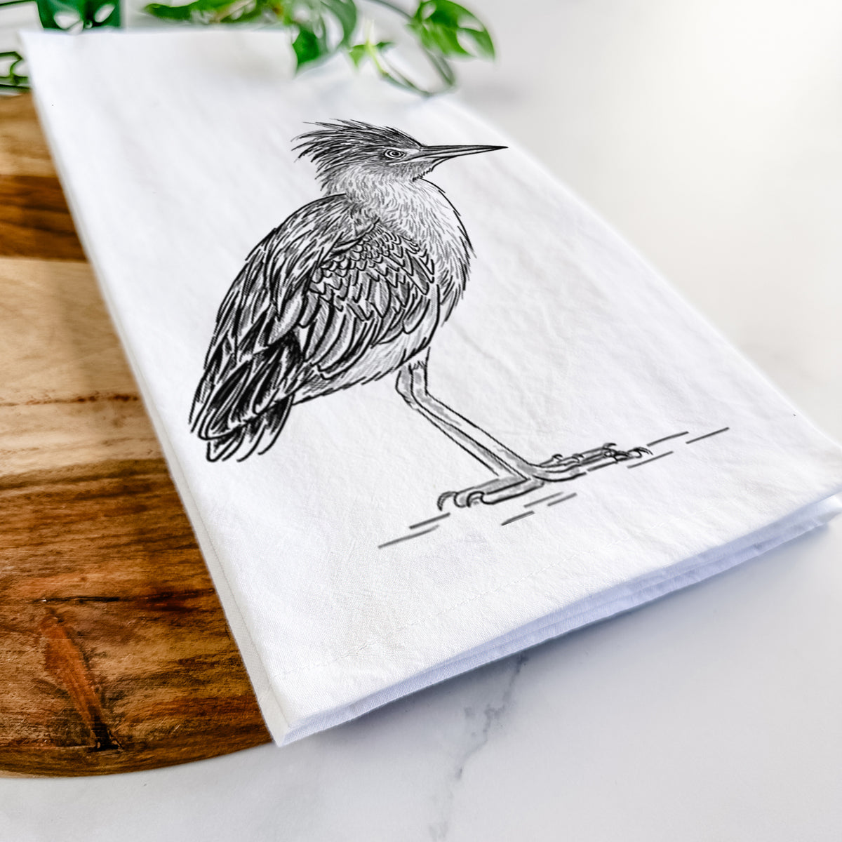 Green Heron - Butorides virescens Tea Towel