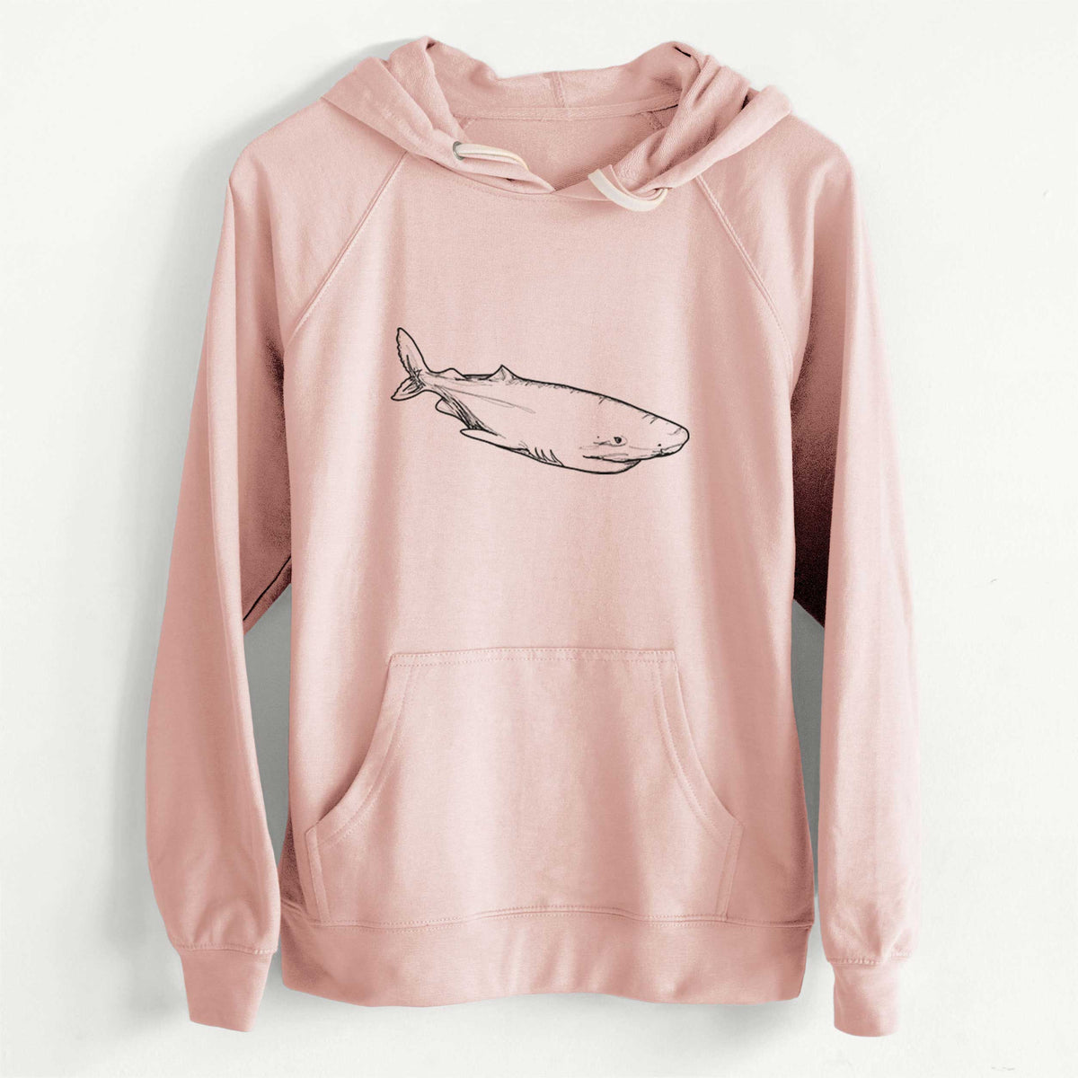 CLEARANCE - Greenland Shark  - Unisex Slim Fit Loopback Terry Hoodie