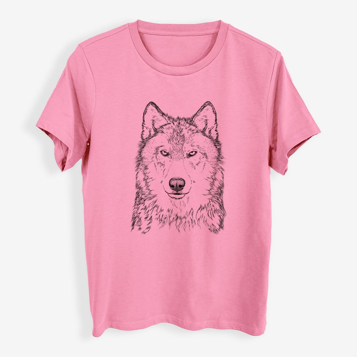 Grey Wolf - Canis lupus - Womens Everyday Maple Tee