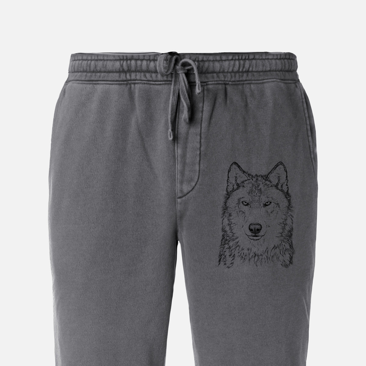 Grey Wolf - Canis lupus - Unisex Pigment Dyed Sweatpants