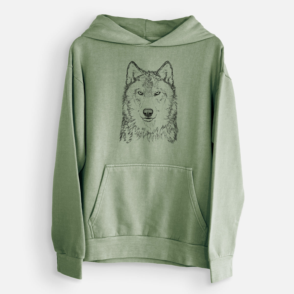 Grey Wolf - Canis lupus  - Urban Heavyweight Hoodie