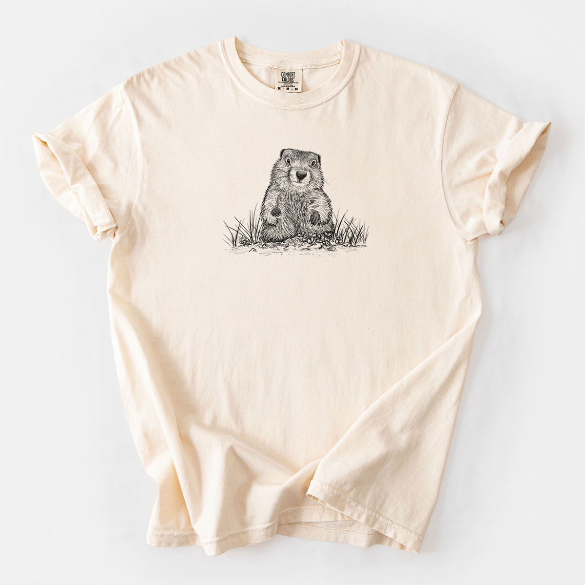 Groundhog - Marmota Monax - Unisex Comfort Colors Garment-Dyed Heavyweight T-shirt