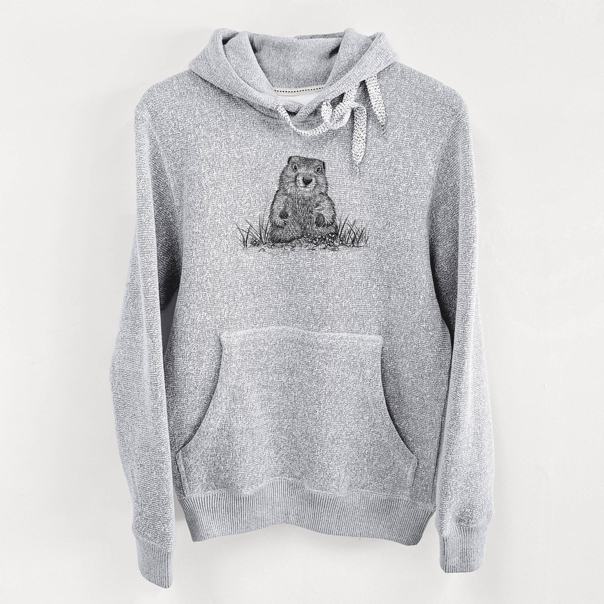 Groundhog - Marmota Monax - Knit Hoodie