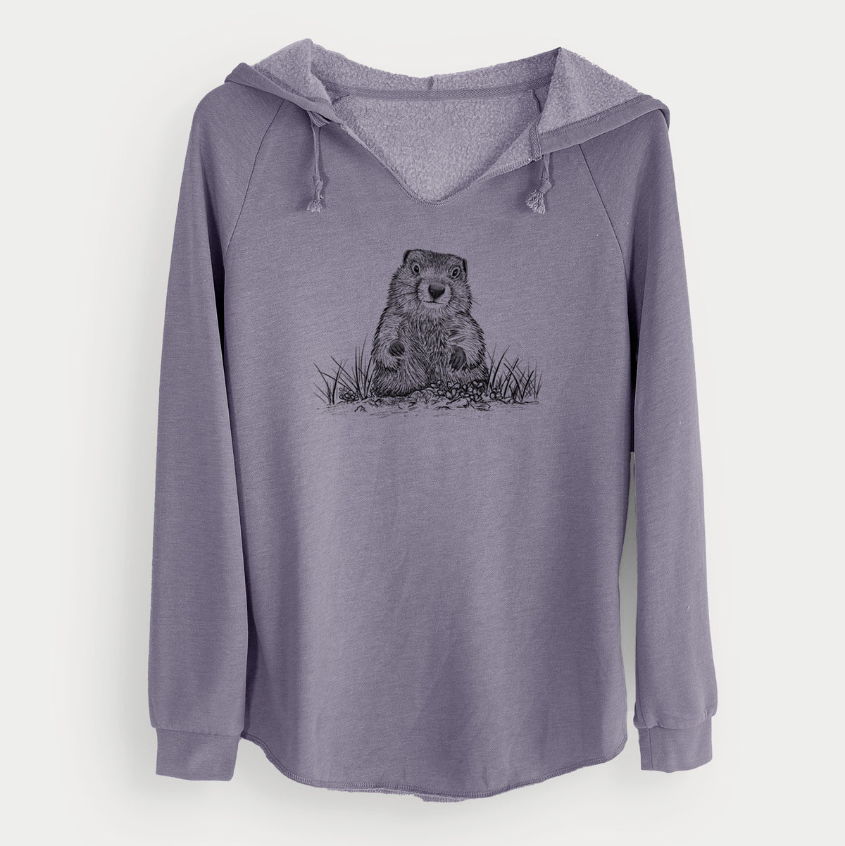 Groundhog - Marmota Monax - Cali Wave Hooded Sweatshirt