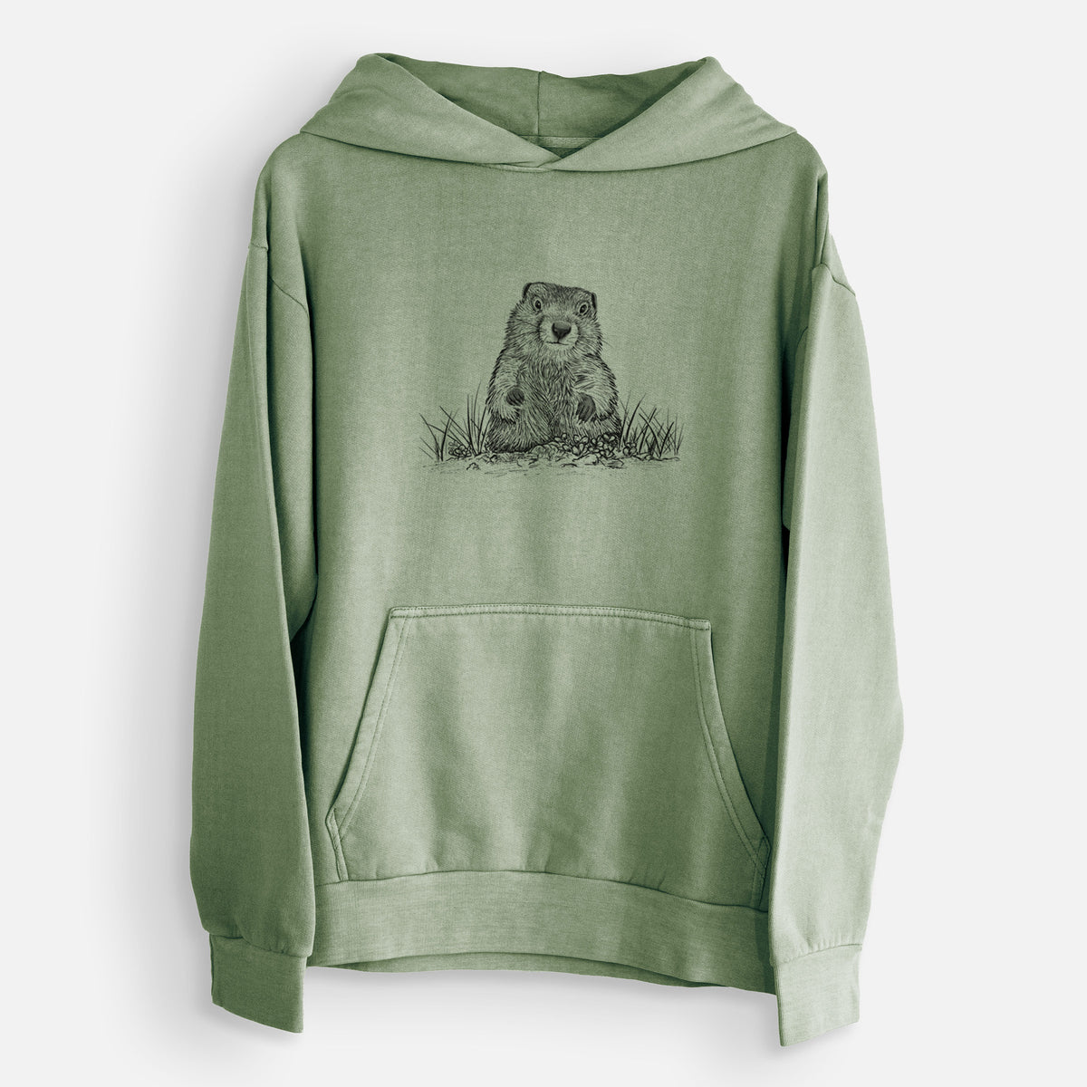 Groundhog - Marmota Monax  - Urban Heavyweight Hoodie