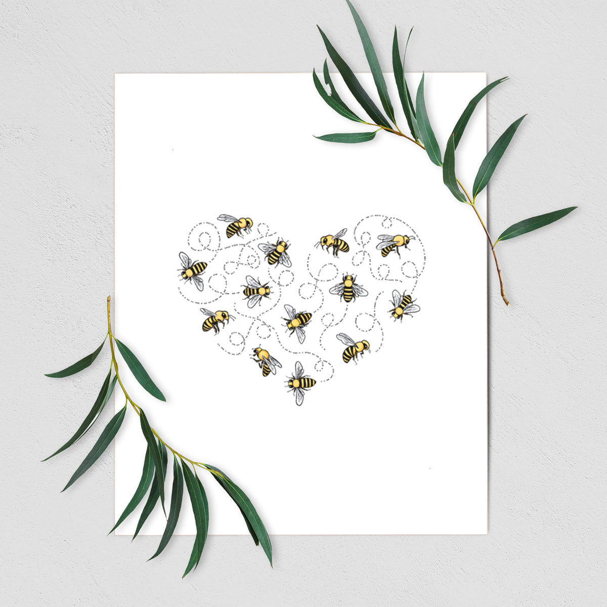 Heart Full of Honeybees - Fine Art Print