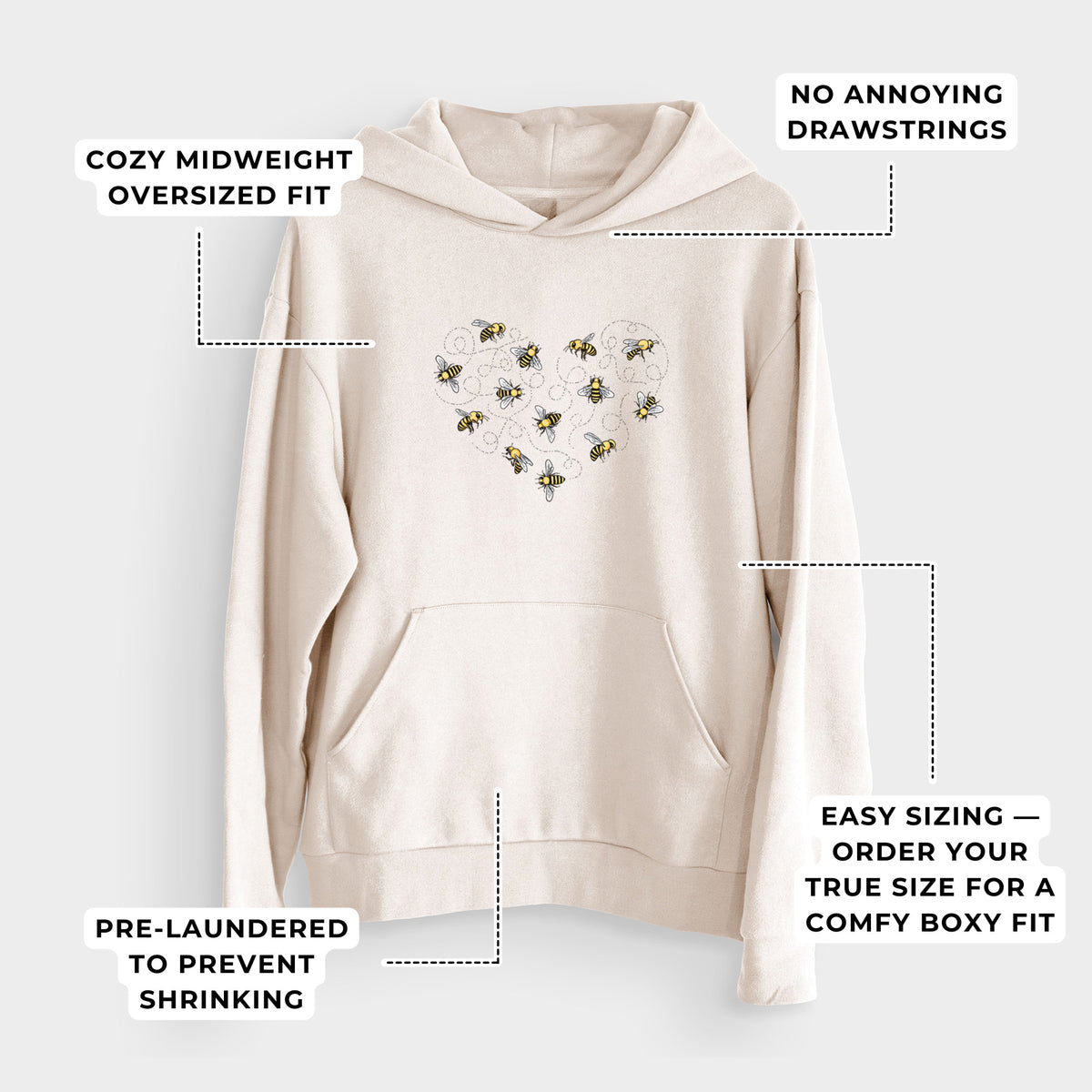 Heart Full of Honeybees  - Bodega Midweight Hoodie