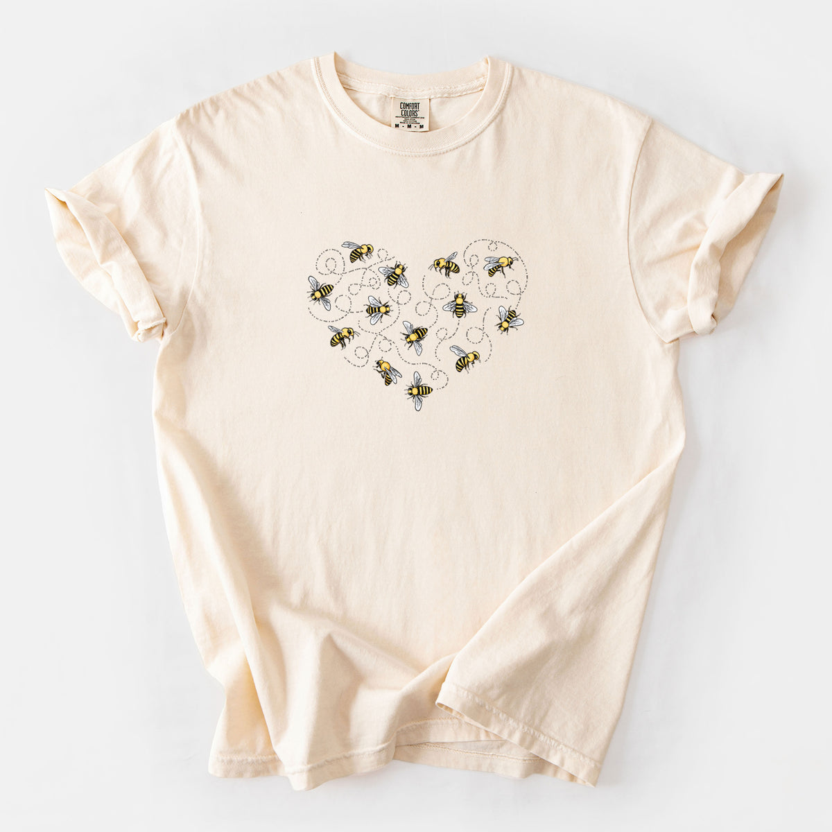 Heart Full of Honeybees - Unisex Comfort Colors Garment-Dyed Heavyweight T-shirt