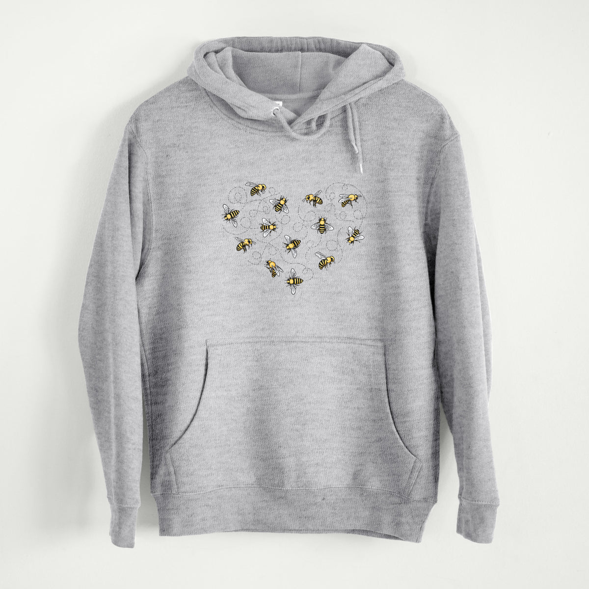 Heart Full of Honeybees  - Mid-Weight Unisex Premium Blend Hoodie