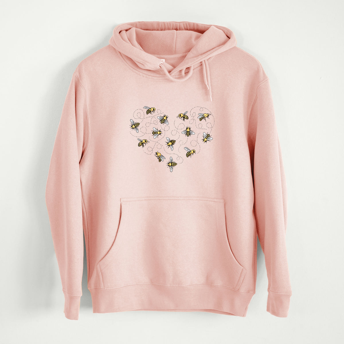 Heart Full of Honeybees  - Mid-Weight Unisex Premium Blend Hoodie