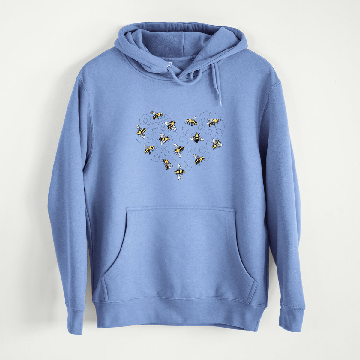 Heart Full of Honeybees  - Mid-Weight Unisex Premium Blend Hoodie