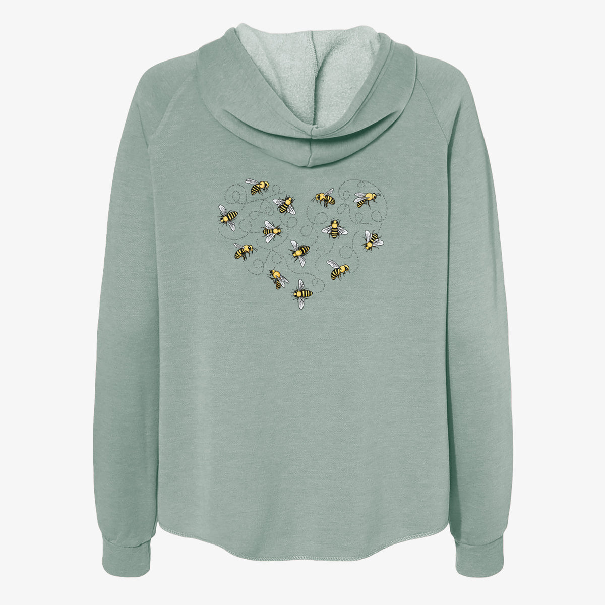 Heart Full of Honeybees - Women&#39;s Cali Wave Zip-Up Sweatshirt